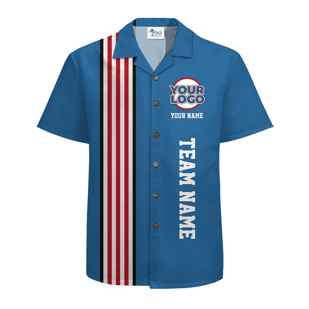 [Live Preview] Patriotic Custom Hawaiian Shirt With Logo And Name