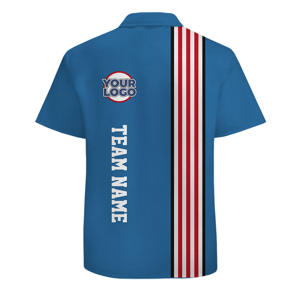 [Live Preview] Patriotic Custom Hawaiian Shirt With Logo And Name