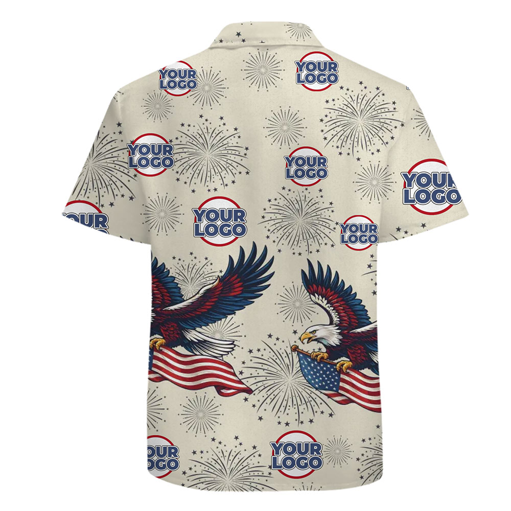 The Independence Day Custom Logo Hawaiian Shirt