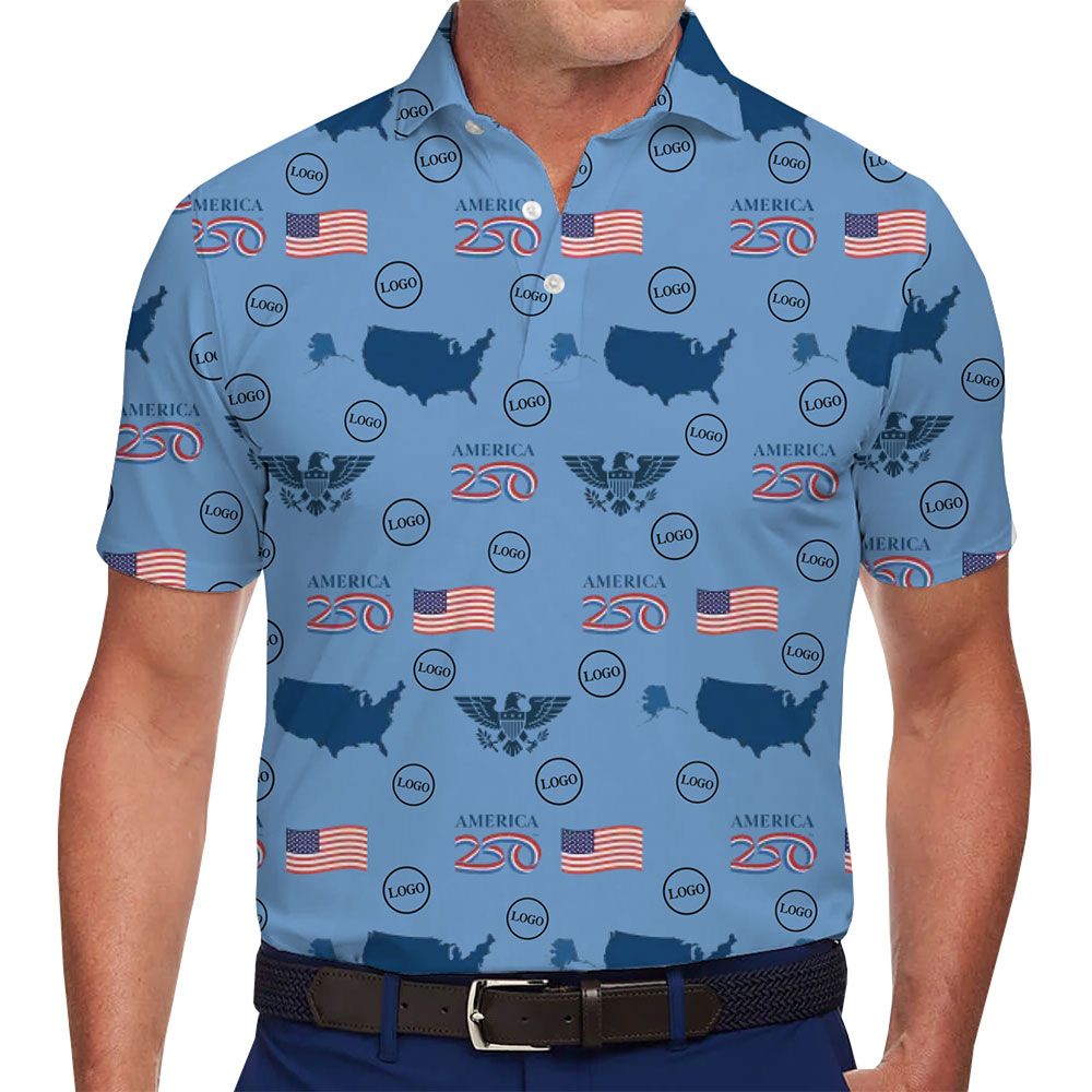 Elegant America 250 Polo Shirt with Personalized Logo Options - variant image 1