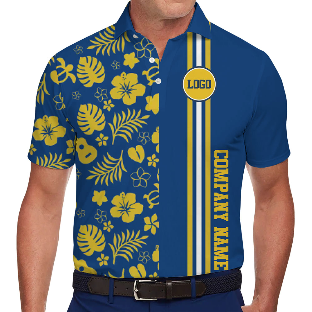 Vibrant Custom Polo Shirt for Company with Logo and Text - variant image 1