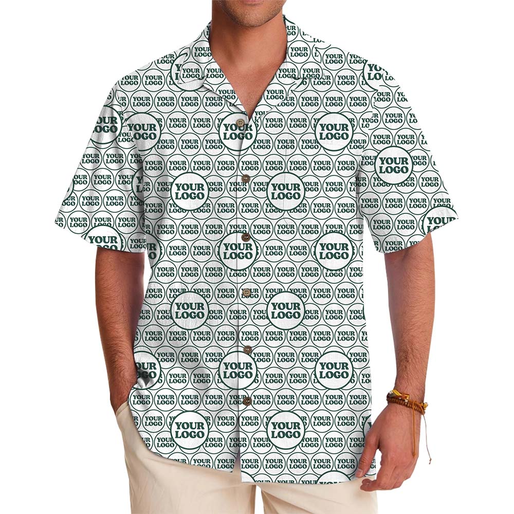 Identity Print Custom Logo Hawaiian Shirt With Preview - variant image 1
