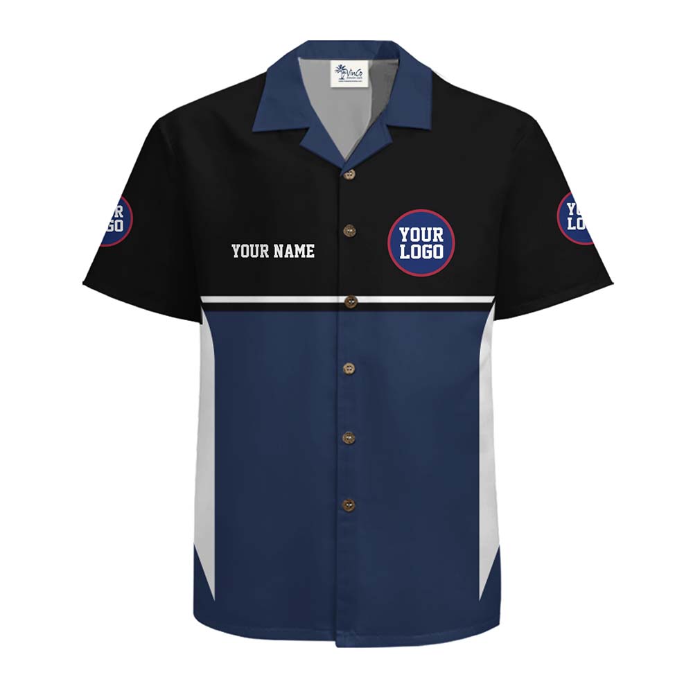 Signature Custom Logo Text And Color Team Hawaiian Shirt - variant image 1