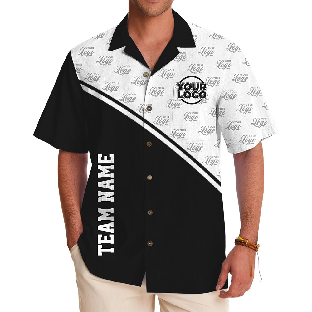 [Live Preview] Custom Hawaiian Shirt with Logo and Team Name - variant image 1