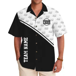 [Live Preview] Custom Hawaiian Shirt with Logo and Team Name