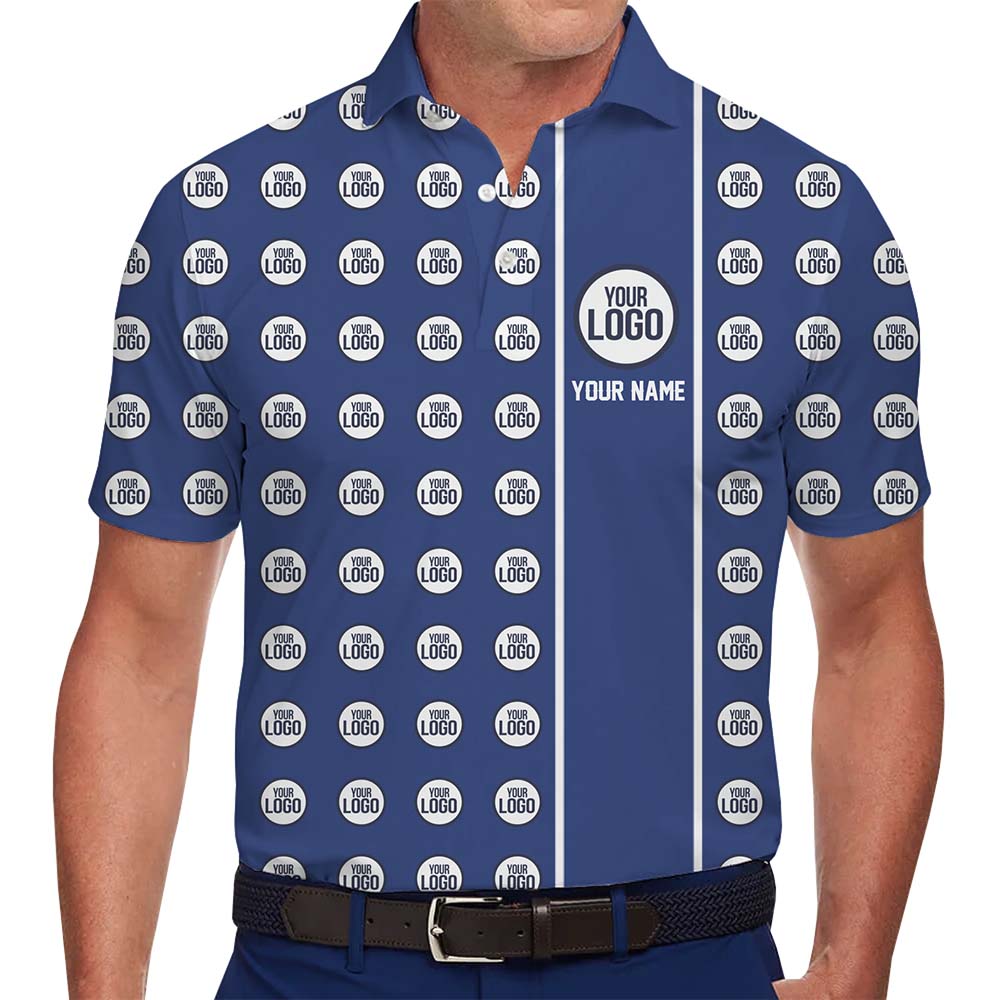 Elite Stripe Personalized Logo Polo Shirt No Minimum - variant image 1