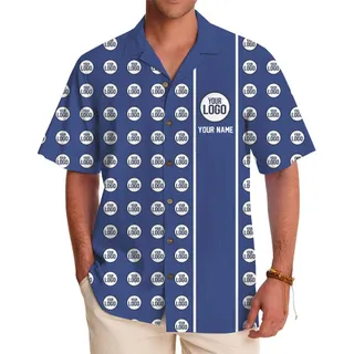 Custom Logo Spotlight Name Hawaiian Shirt With Preview