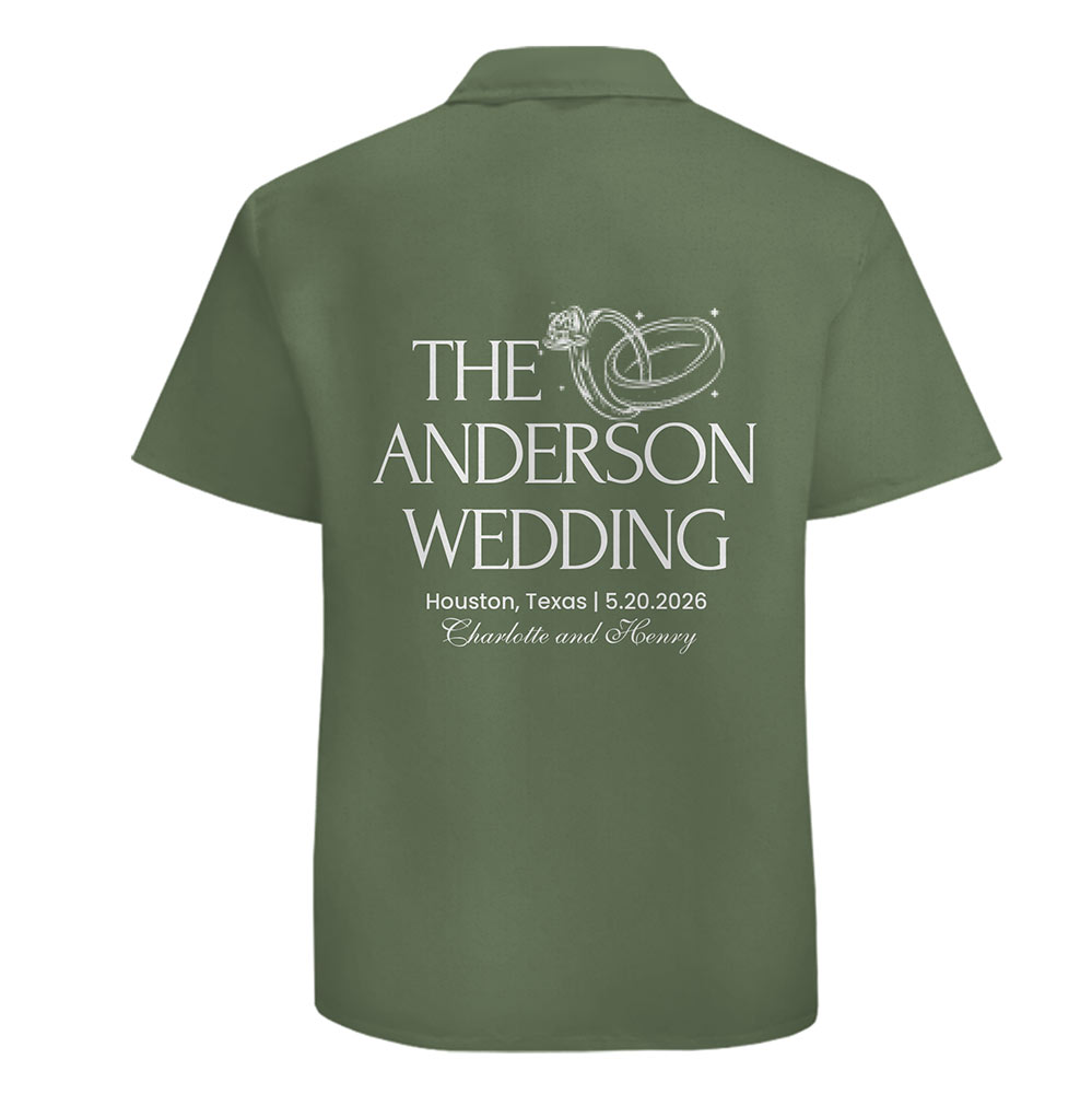 Custom Hawaiian Shirt for Wedding Party