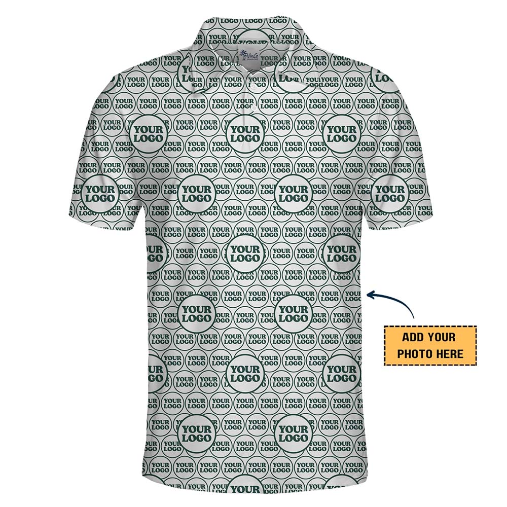 All Over Custom Logo Collared Shirt For Team