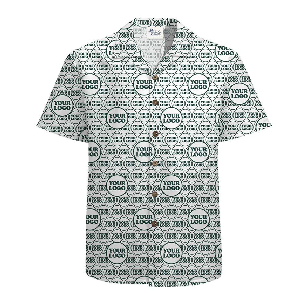 Identity Print Custom Logo Hawaiian Shirt With Preview