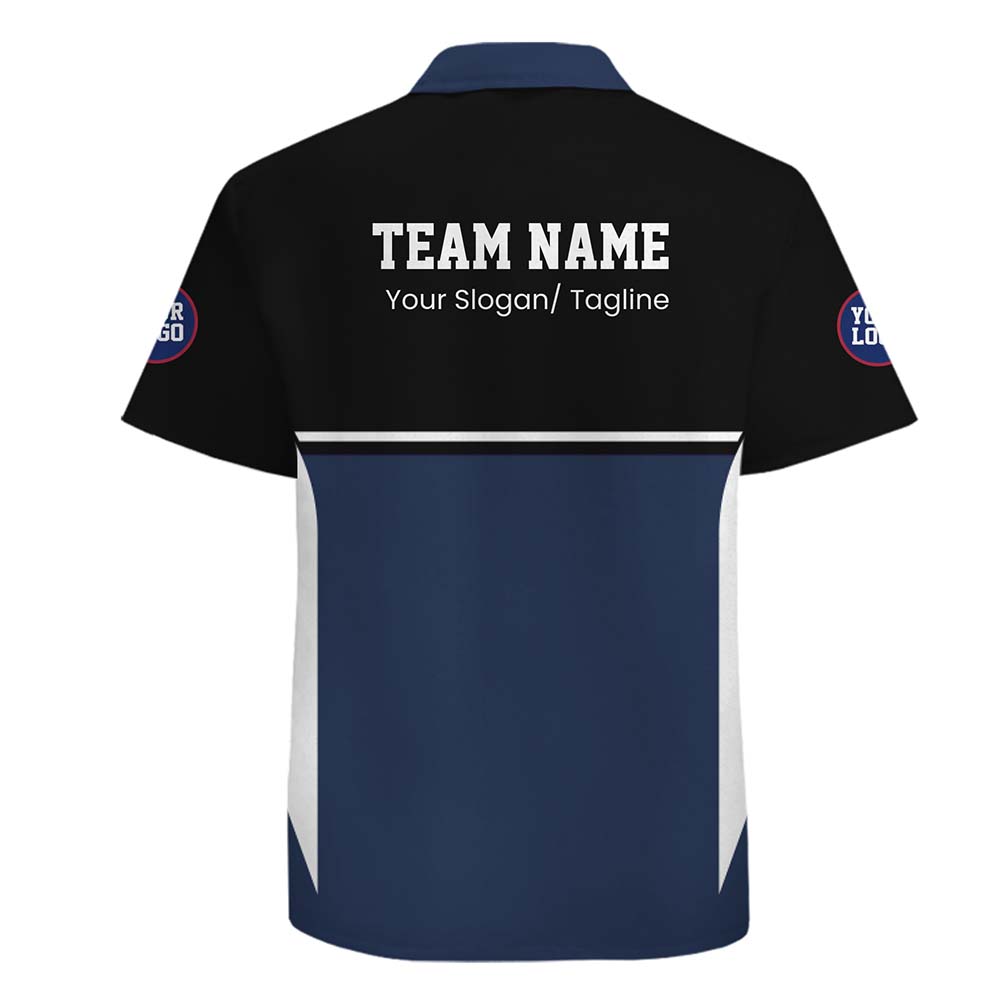 Signature Custom Logo Text And Color Team Hawaiian Shirt