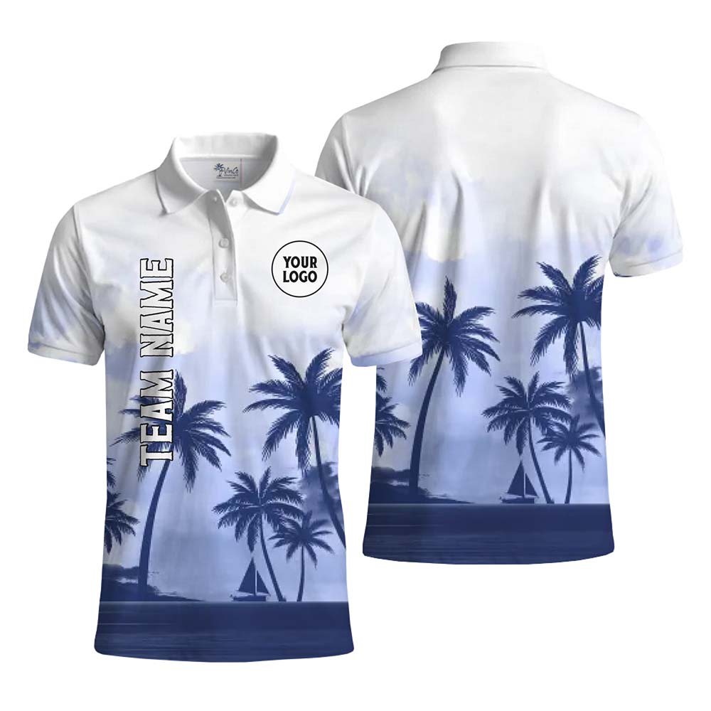 Paradise Line Personalized Brand Polo Shirt With Preview