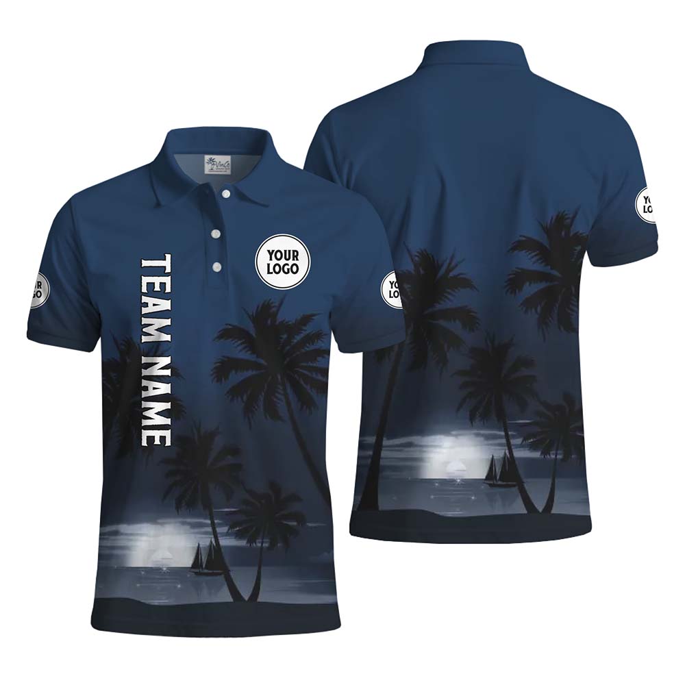 Palm Breeze Custom Logo And Name Polo Shirt