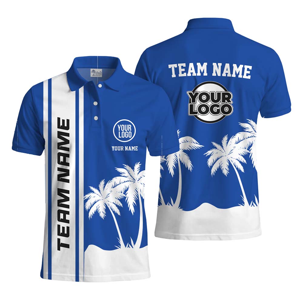 Island Signature Custom Text And Logo Polo Shirt