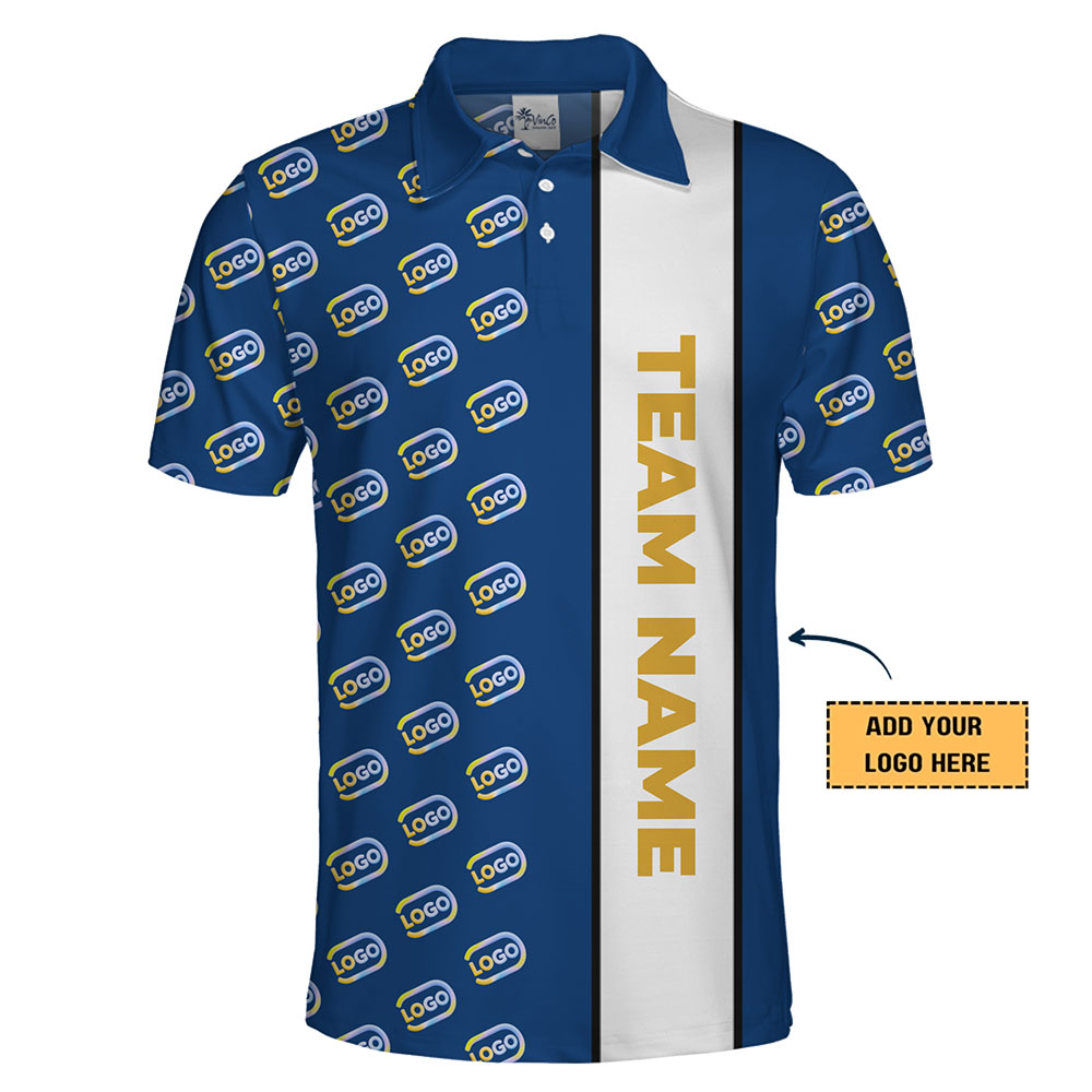 Premium Polo Shirt with Custom Logo and Team Name Highlight