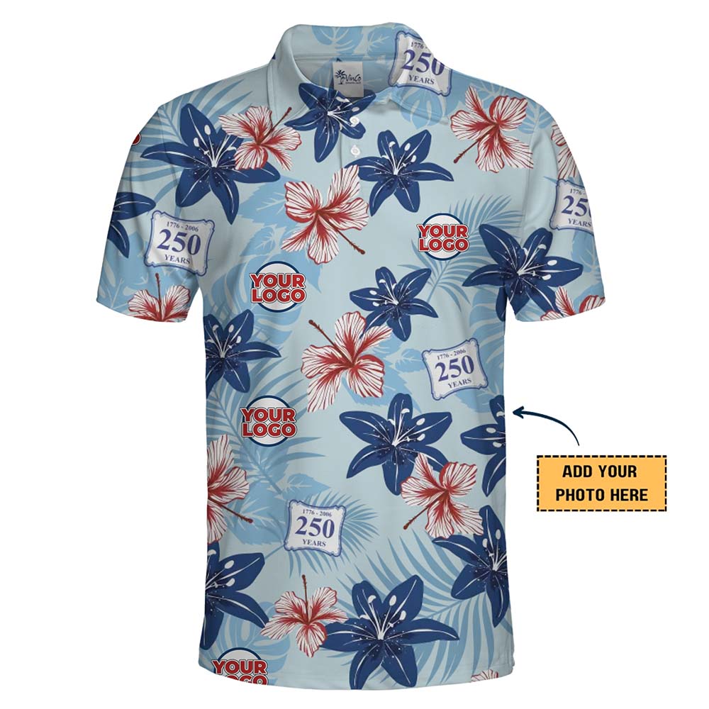 American Heritage 250th Anniversary Custom Logo Polo Shirt