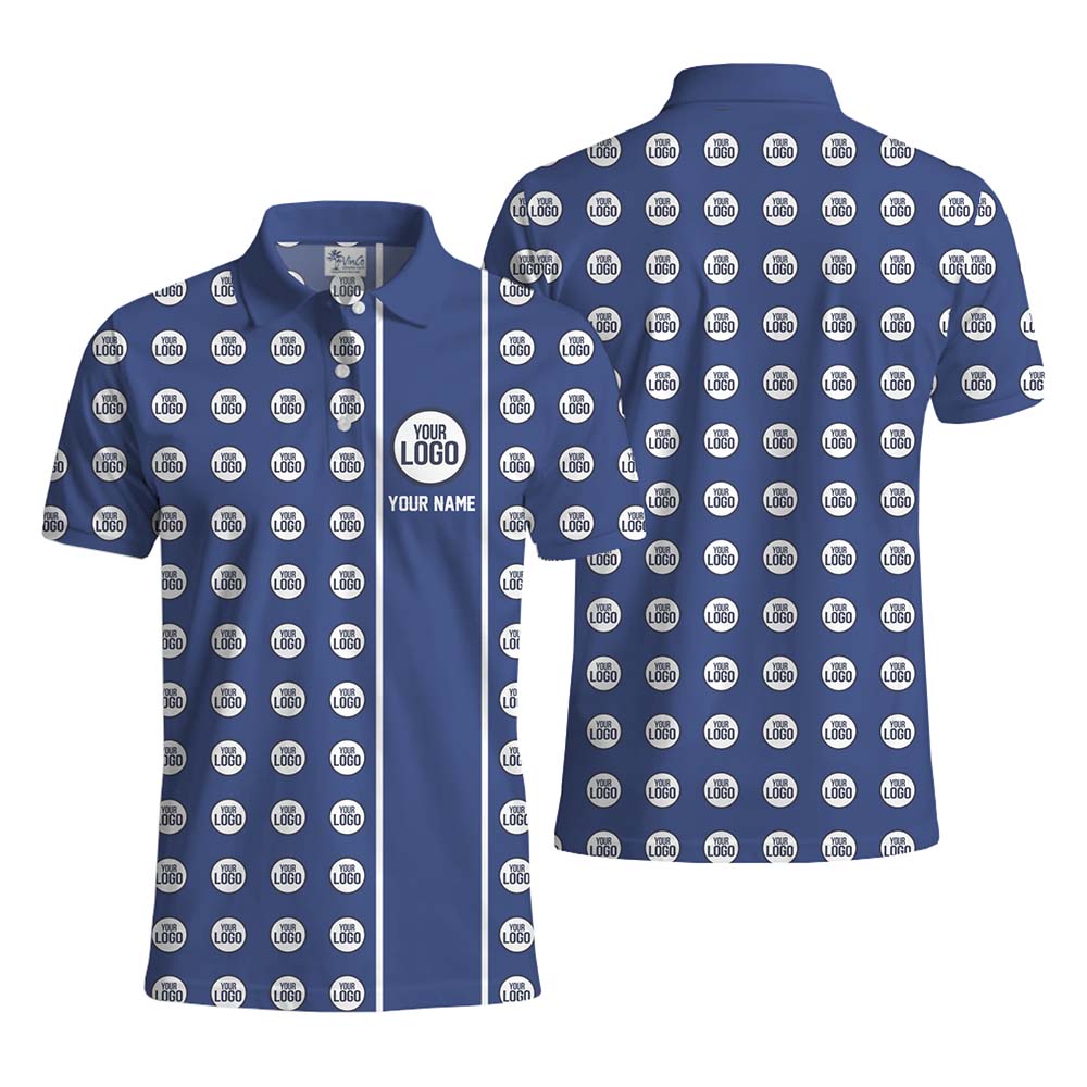 Elite Stripe Personalized Logo Polo Shirt No Minimum