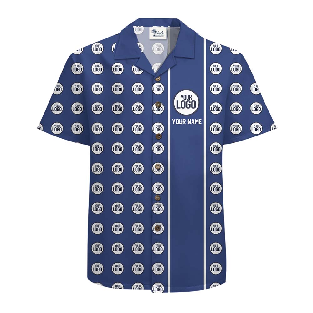 Custom Logo Spotlight Name Hawaiian Shirt With Preview