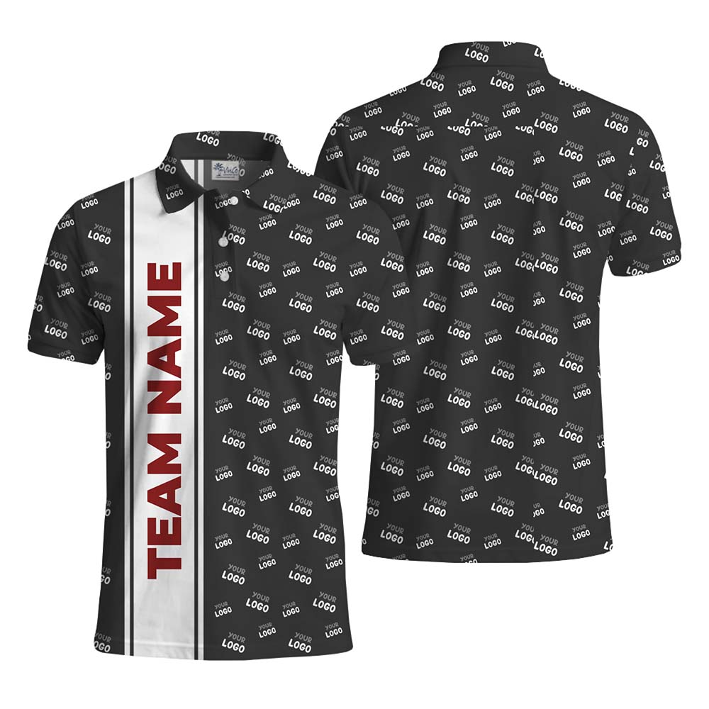 Prime Brand Vertical Name And Custom Logo Polo Shirt