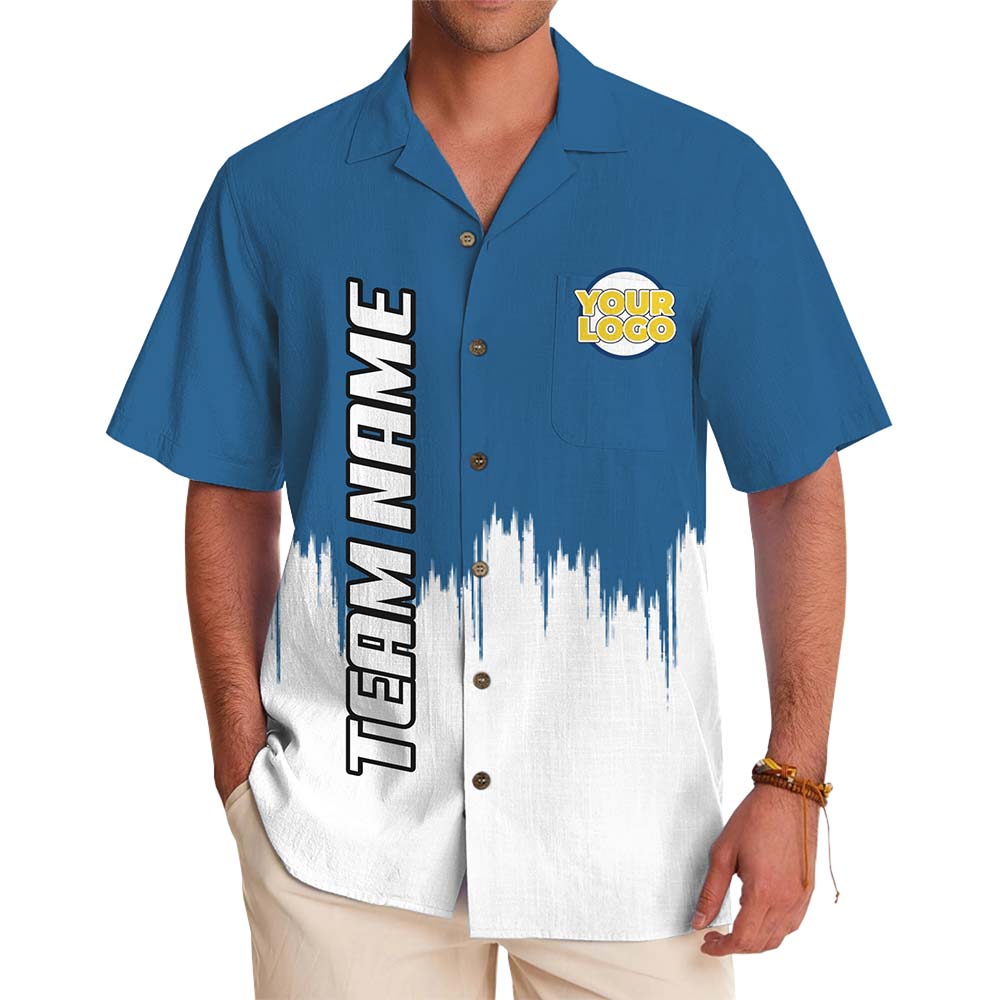 Custom Team Name And Logo Button Up Shirt With Preview - variant image 1