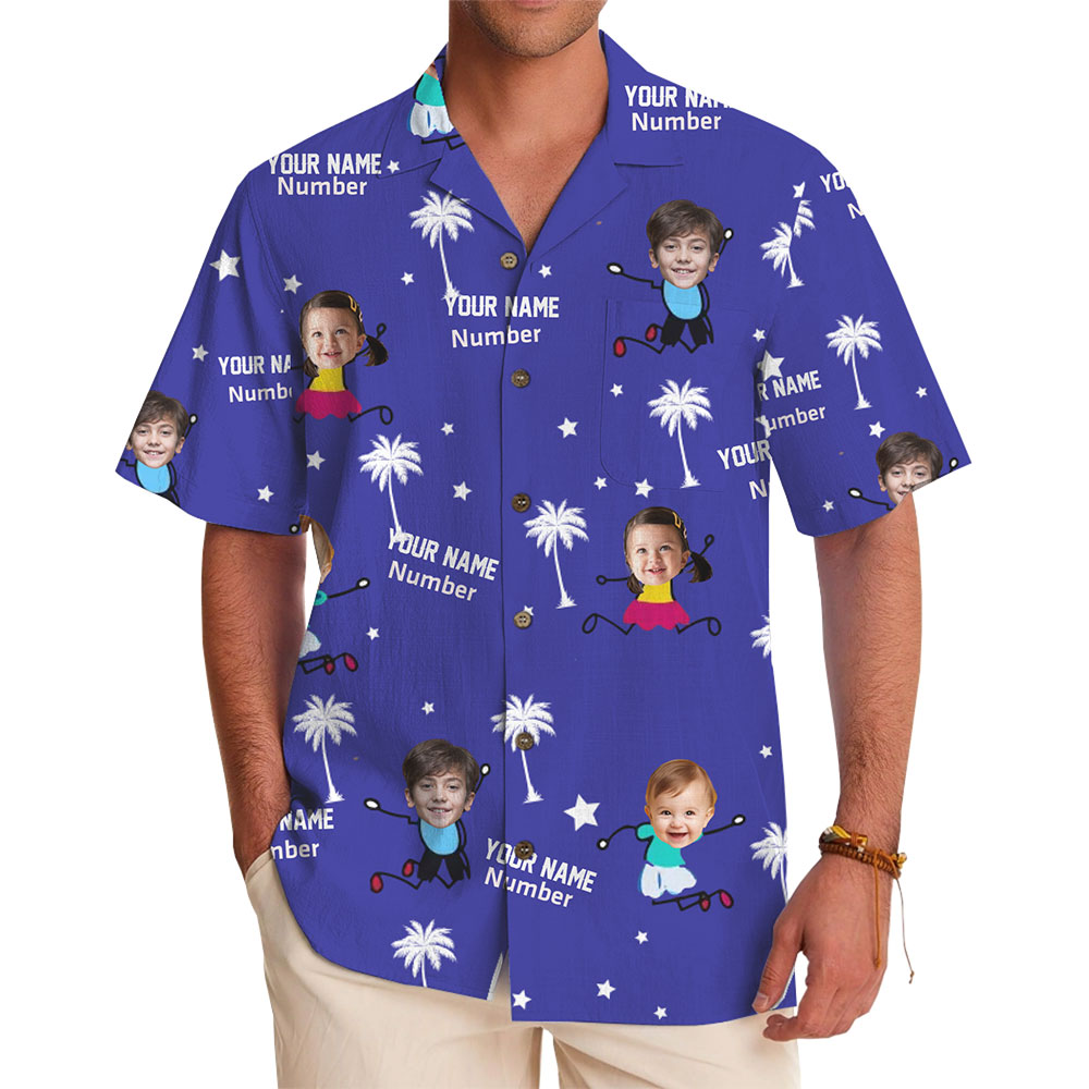Personalized Family Cartoon Shirt with Names and Characters - variant image 1