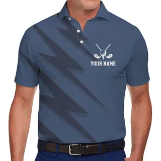 Custom Golf Polo Shirt With Your Name and Team