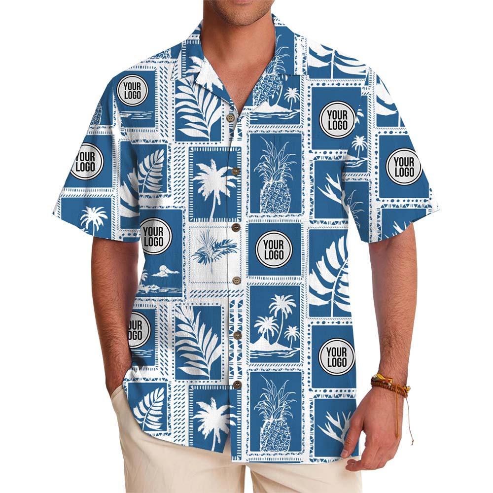 Tropical Vibe Hawaiian Shirt With Custom Logo - variant image 1