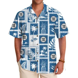 Tropical Vibe Hawaiian Shirt With Custom Logo