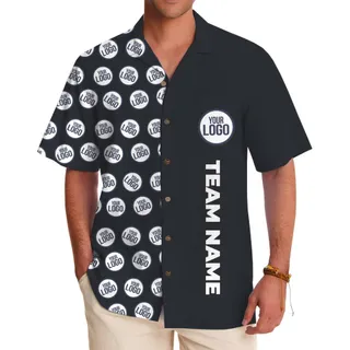 Custom Logo and Team Name Button Up Shirt No Minimum