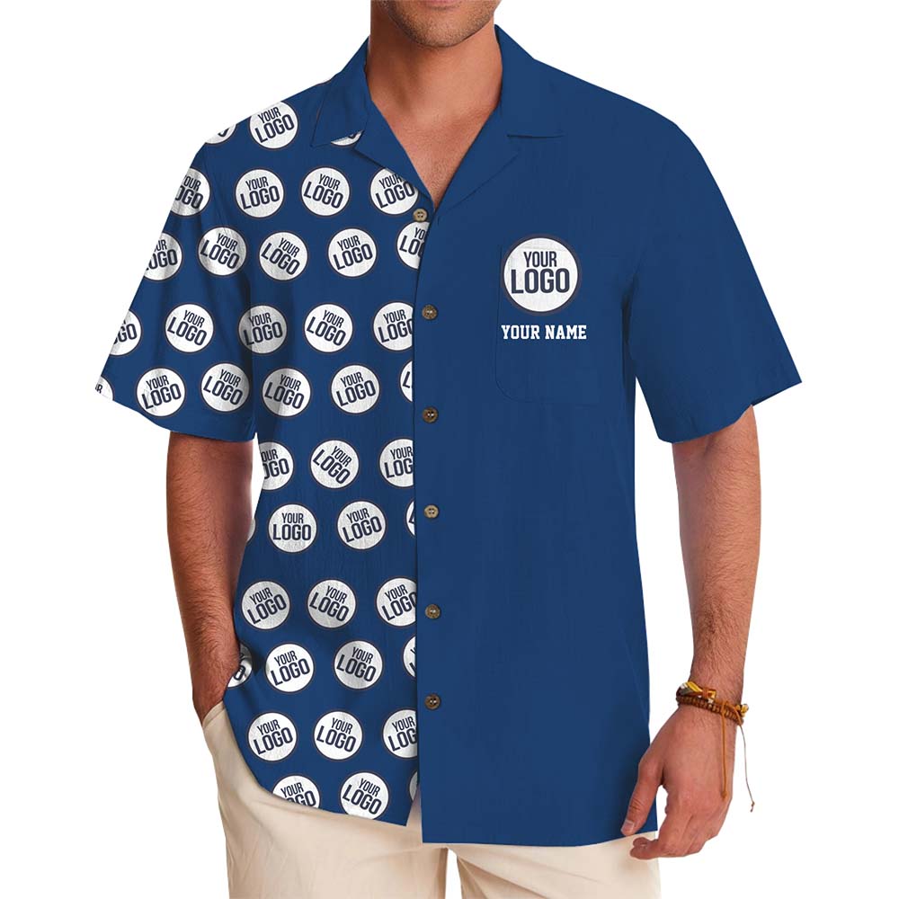 Team Custom Logo Hawaiian Shirt With Name - variant image 1