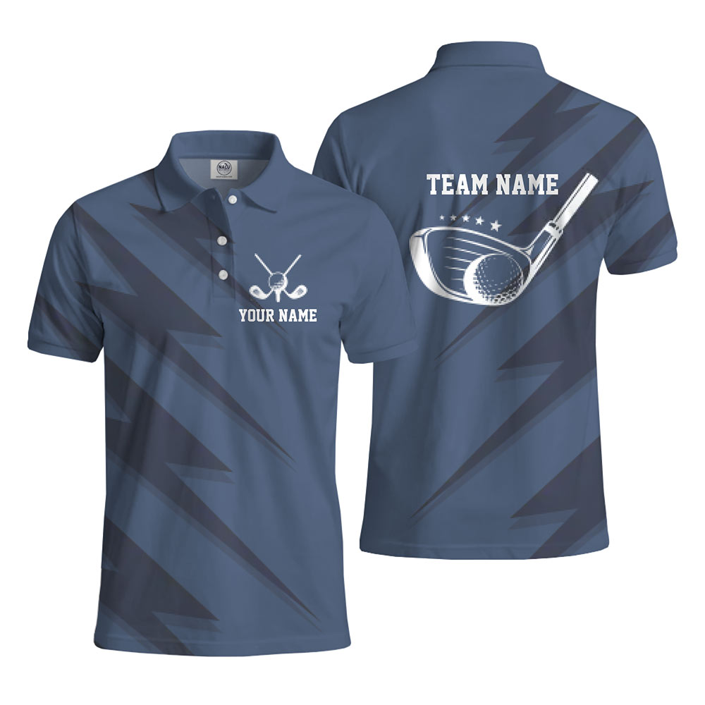 Custom Golf Polo Shirt With Your Name and Team