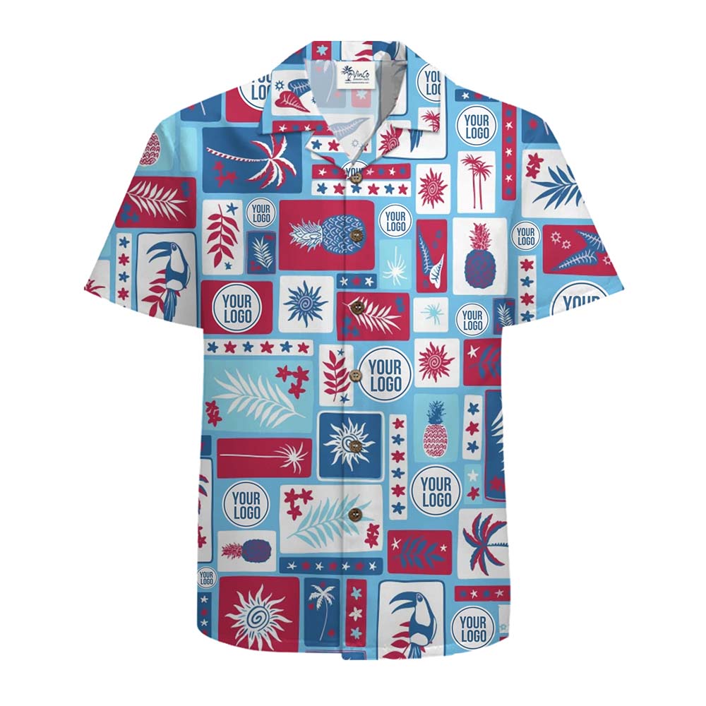 Design Your Own Patriotic Hawaiian Shirt With Logo
