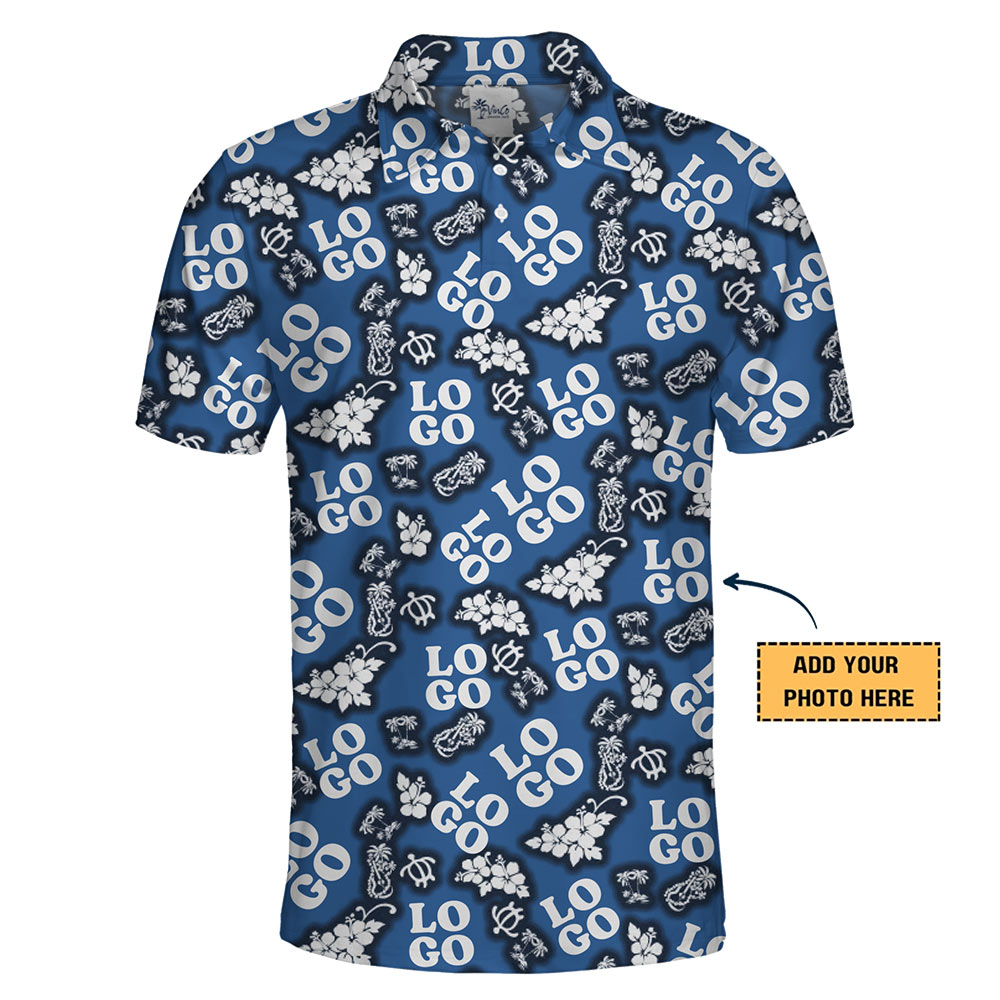 Custom Logo Tropical Polo Shirt for Events or Casual Wear