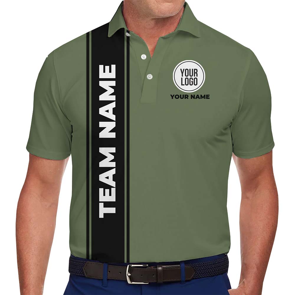 Bold Stripe Personalized Polo Shirt With Logo And Name - variant image 1