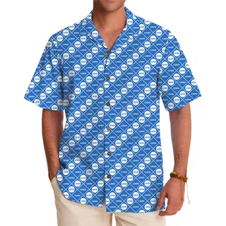 [Live Preview] Custom Hawaiian Shirt with a Geometric Logo Layout
