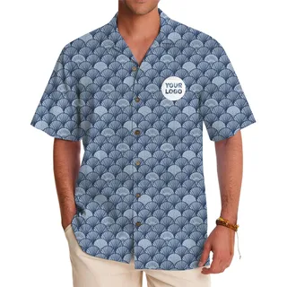 Custom Logo Beach Theme Hawaiian Shirt