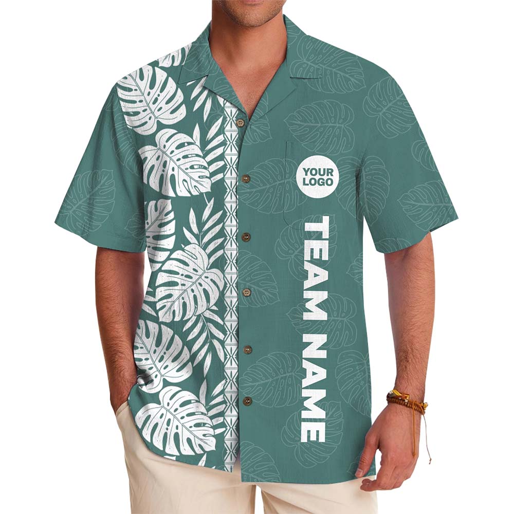 Tropical Hawaiian Shirt With Custom Logo And Name - variant image 1