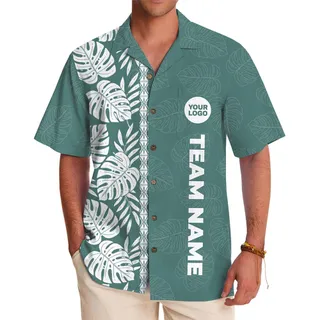 Tropical Hawaiian Shirt With Custom Logo And Name