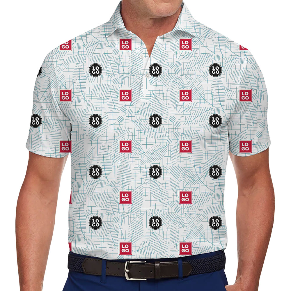 Modern Line Art Custom Logo Polo Shirt - variant image 1