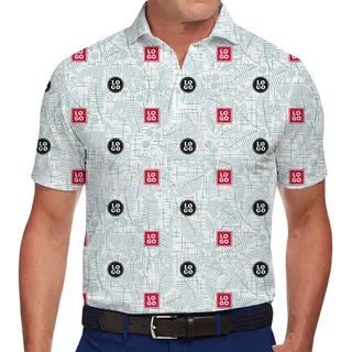 Modern Line Art Custom Logo Polo Shirt