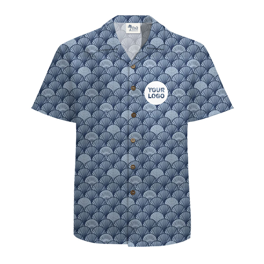 Custom Logo Beach Theme Hawaiian Shirt