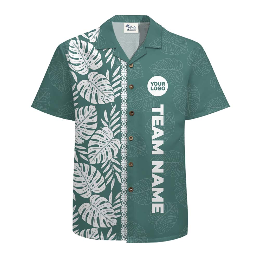 Tropical Hawaiian Shirt With Custom Logo And Name