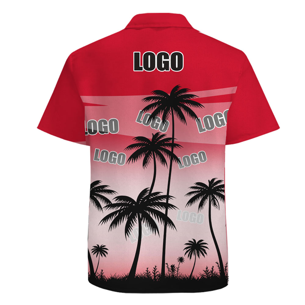 Palm Tree Sunset Shirt with Custom Logo for Events and Promotions