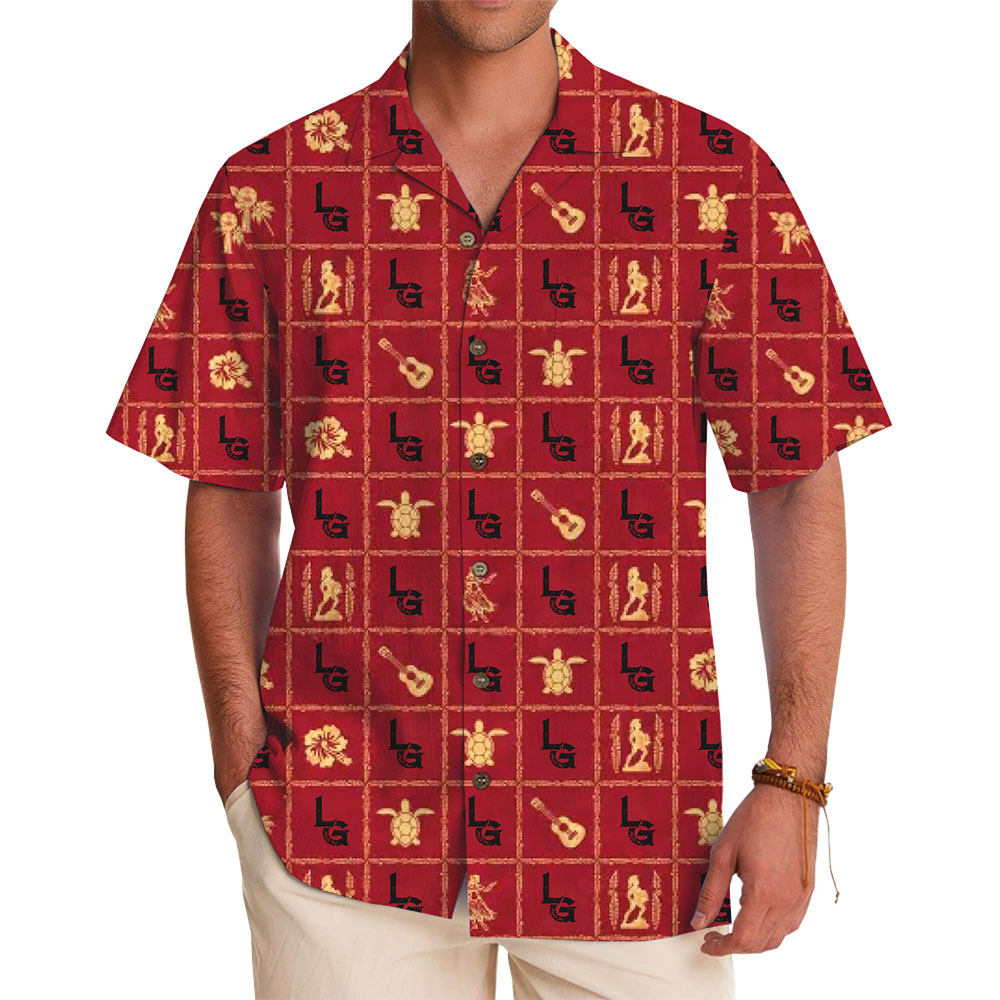 Sophisticated Custom Hawaiian Shirt with Island Designs and Branding - variant image 1