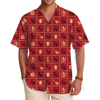 Sophisticated Custom Hawaiian Shirt with Island Designs and Branding