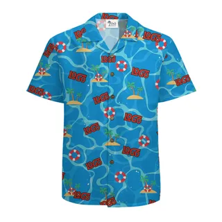Island Paradise Custom Hawaiian Shirt with Branding Options