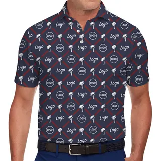 Personalized Tropical Polo Shirt for Corporate Events and Promotions
