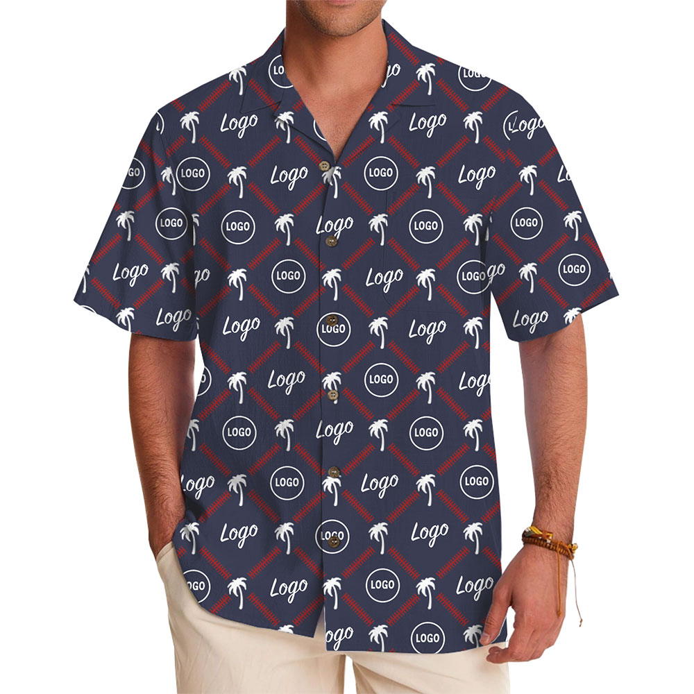 Custom Logo Hawaiian Shirt with Classic Island-Inspired Design - variant image 1