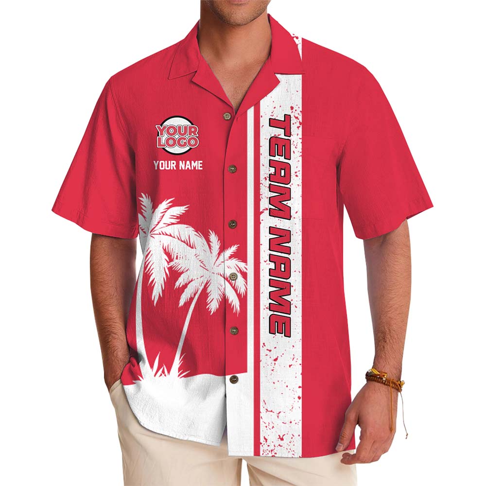 Vacation Crew Custom Team Hawaiian Shirt With Logo And Text - variant image 1
