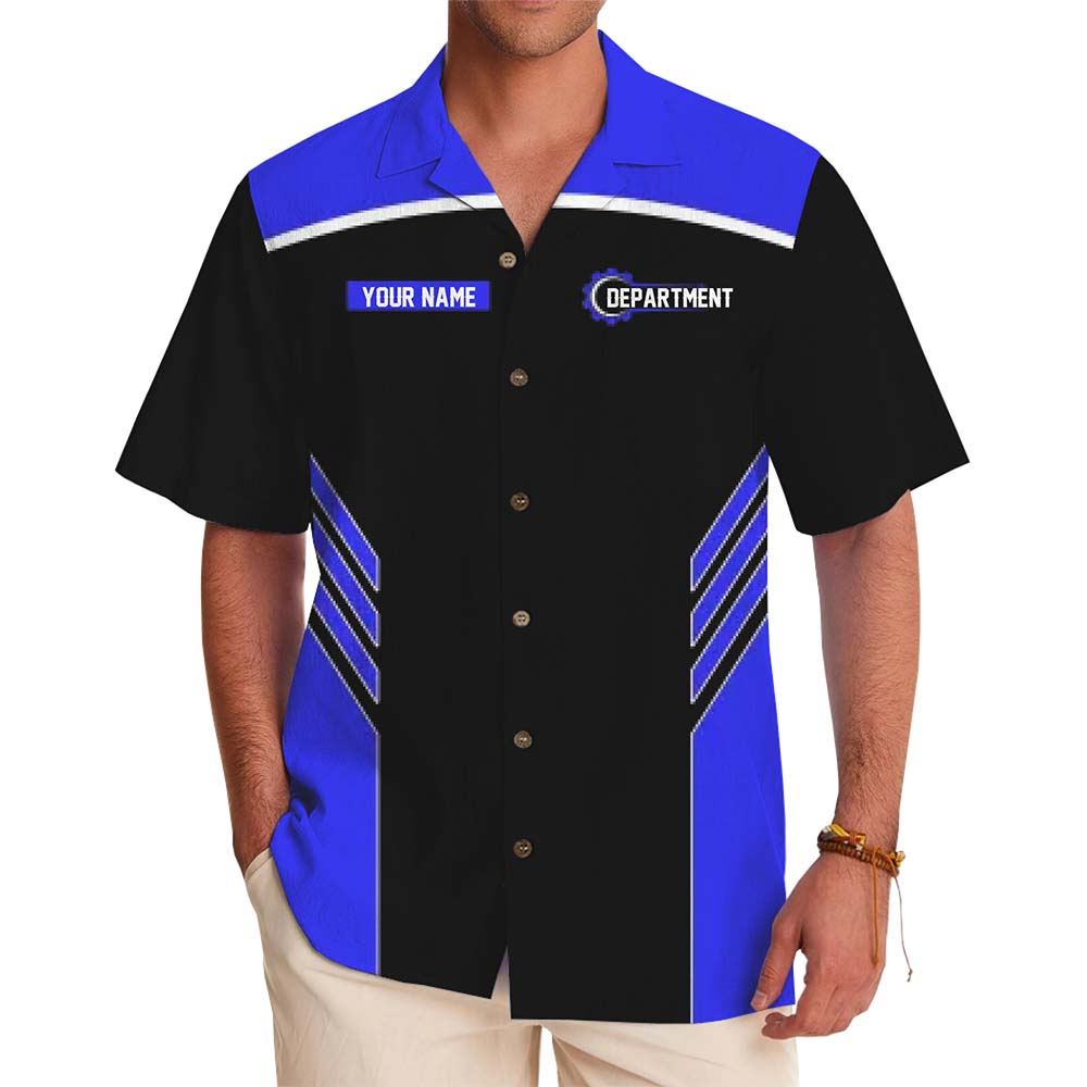 Personalized Mechanic Team Hawaiian Shirt - Custom Name, Tagline Or Phone Number - variant image 1